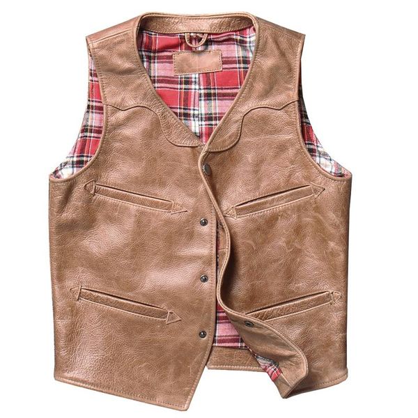 men's vests cowhide vest coats for men casual fashion sleeveless waistcoat jacket motorcycle plus size 4xl multi pocket leather, Black;white
men's vests cowhide vest coats for men casual fashion sleeveless waistcoat jacket motorcycle plus size 4xl multi pocket leather, Black;white
