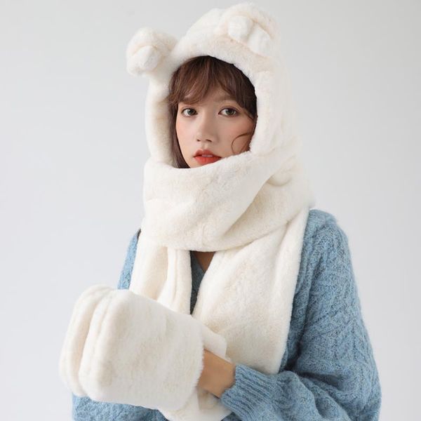 winter women's pullover hat simulation hair fashion warm bear cap lady beanie hat solid color ear protection, Blue;gray
winter women's pullover hat simulation hair fashion warm bear cap lady beanie hat solid color ear protection, Blue;gray