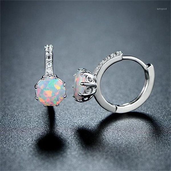 hoop & huggie fashionable women's earrings round opal noble silver color girls birthday gift dress up party1, Golden;silver
hoop & huggie fashionable women's earrings round opal noble silver color girls birthday gift dress up party1, Golden;silver