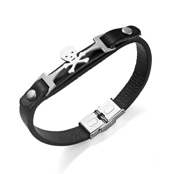 charm bracelets korean style punk kito bracelet high profile and generous one piece stainless steel skull leather wholesale, Golden;silver
charm bracelets korean style punk kito bracelet high profile and generous one piece stainless steel skull leather wholesale, Golden;silver