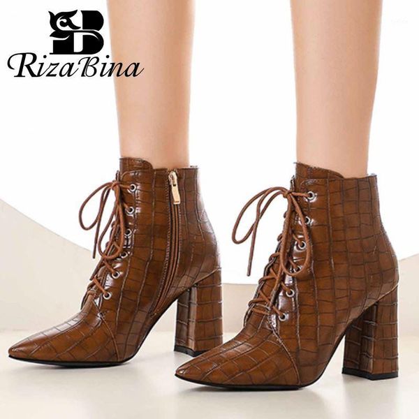 rizabina women ankle boots cross strap high heel winter shoes woman warm zipper short boot office lady footwear size 32-431, Black
rizabina women ankle boots cross strap high heel winter shoes woman warm zipper short boot office lady footwear size 32-431, Black