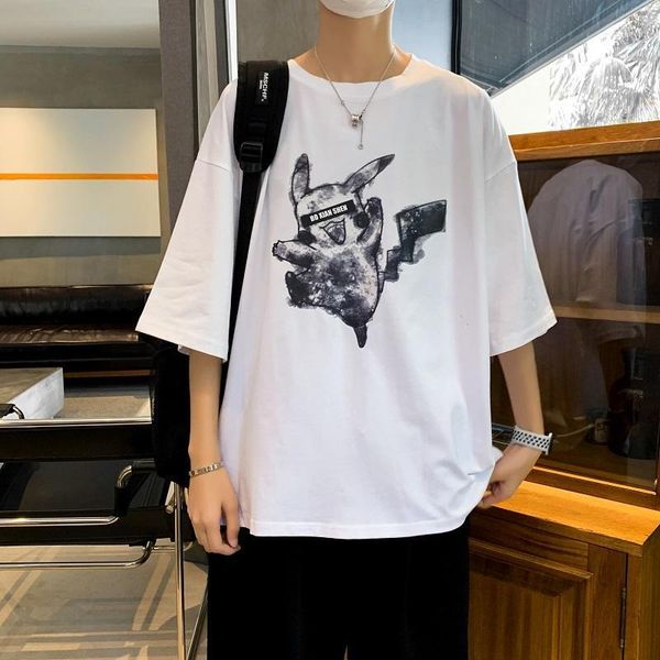 men's t-shirts men's tshirt summer half-sleeve shirt t-shirt loose printed couple's streetwear t shirt1, White;black
men's t-shirts men's tshirt summer half-sleeve shirt t-shirt loose printed couple's streetwear t shirt1, White;black