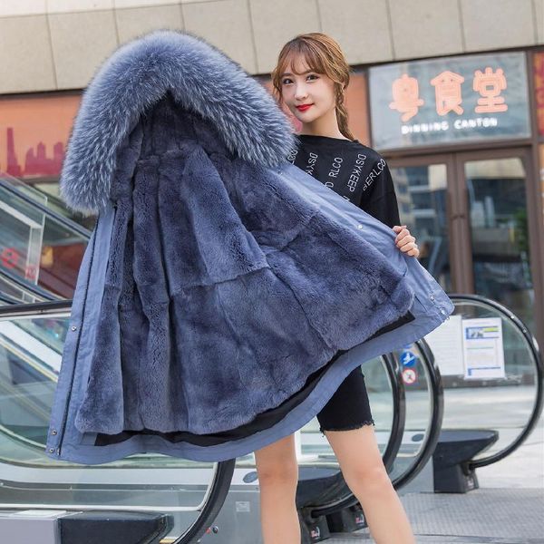 women's fur & faux fashion thick warm long big collar parka hooded detachable liner plush teddy bear jacket winter women slim coat, Black
women's fur & faux fashion thick warm long big collar parka hooded detachable liner plush teddy bear jacket winter women slim coat, Black