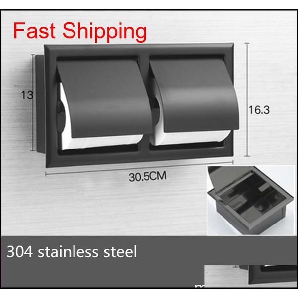 black recessed toilet/tissue paper holder all metal contruction 304 stainless steel double wall bathroom qylhai dh_seller2010
black recessed toilet/tissue paper holder all metal contruction 304 stainless steel double wall bathroom qylhai dh_seller2010