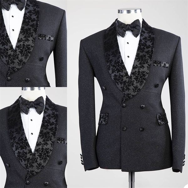 one pieces printed men suits cotton groom tuxedos lapel modern formal double breasted men coat custom made party jacket, Black;gray
one pieces printed men suits cotton groom tuxedos lapel modern formal double breasted men coat custom made party jacket, Black;gray