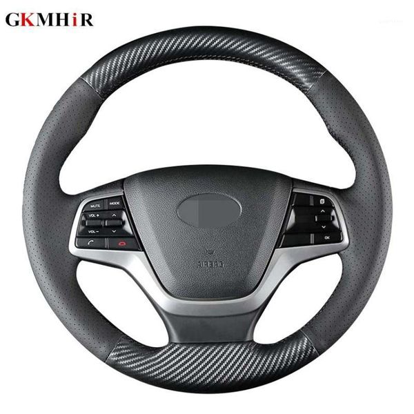 gkmhir diy black carbon fiber leather car steering wheel cover for elantra 4 2020 - 2020 solaris accent1
gkmhir diy black carbon fiber leather car steering wheel cover for elantra 4 2020 - 2020 solaris accent1