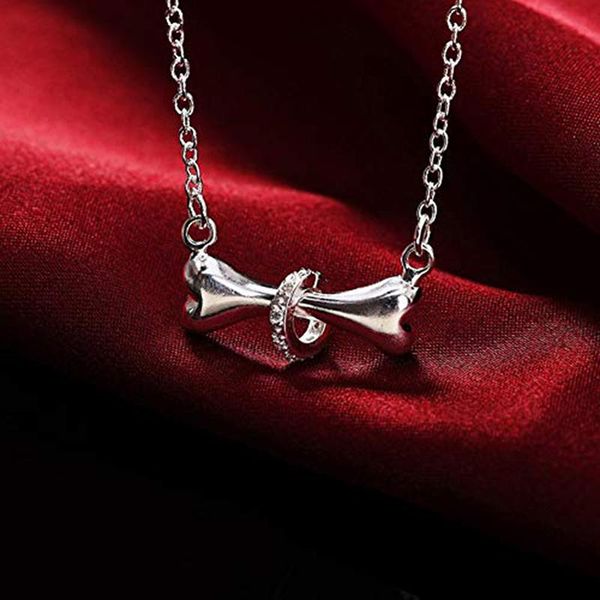 bone shape pendant rhinestone necklace jewelry party wedding jewelry gift travel memorial, Silver
bone shape pendant rhinestone necklace jewelry party wedding jewelry gift travel memorial, Silver
