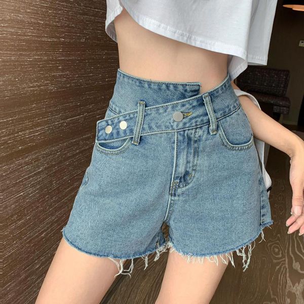 women's shorts 2021 summer fashion women loose high waist short wide leg casual irregular denim for streetwear sell wh93, White;black
women's shorts 2021 summer fashion women loose high waist short wide leg casual irregular denim for streetwear sell wh93, White;black