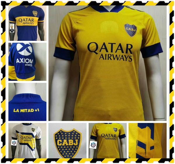 player version 20 21 boca juniors soccer jersey salvio tevez de rossi 2020 2021 home away football player shirt, Black;yellow
player version 20 21 boca juniors soccer jersey salvio tevez de rossi 2020 2021 home away football player shirt, Black;yellow