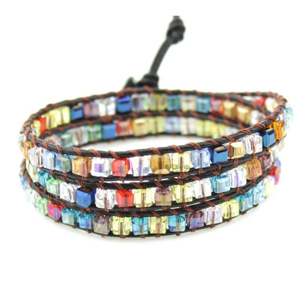 multicolor square crystal beads boho wrap bracelet for women 7 chakra healing crystals bracelets in bulk friendship jewelry, Golden;silver
multicolor square crystal beads boho wrap bracelet for women 7 chakra healing crystals bracelets in bulk friendship jewelry, Golden;silver