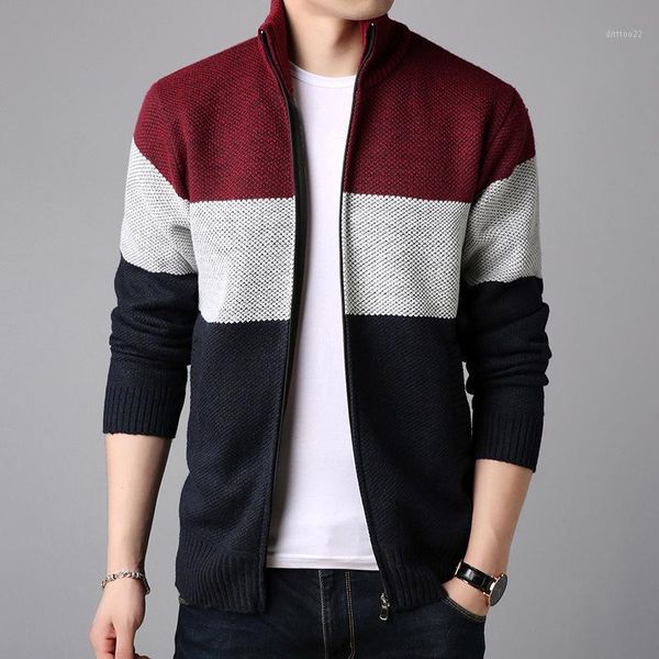 men's sweaters sweater coat men 2021 winter thick warm fleece cardigan jumpers men's striped jackets wool liner mens clothing my27, White;black
men's sweaters sweater coat men 2021 winter thick warm fleece cardigan jumpers men's striped jackets wool liner mens clothing my27, White;black