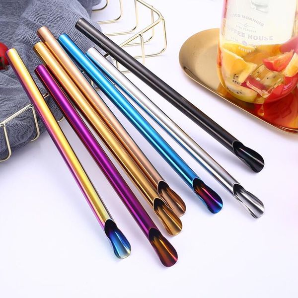 spoon shape reusable 304 stainless steel drinking metal straw for smoothies tapioca pearls milk bubble tea dhe1992
spoon shape reusable 304 stainless steel drinking metal straw for smoothies tapioca pearls milk bubble tea dhe1992