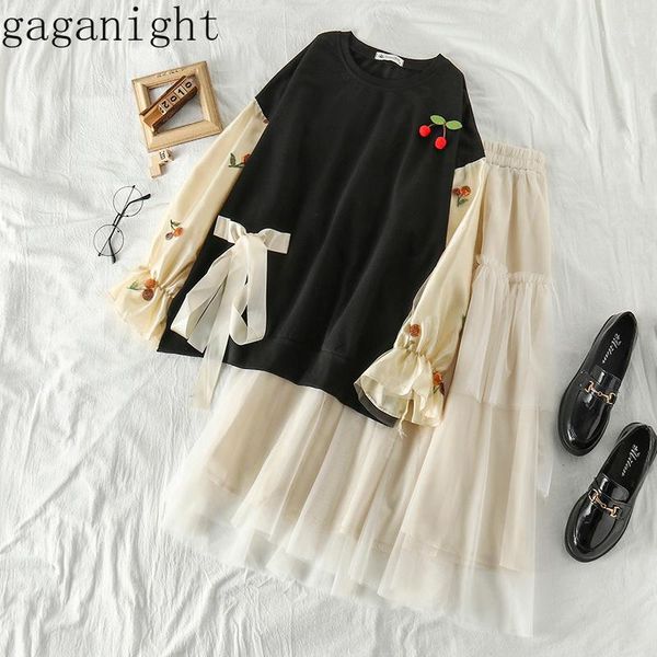 gaganight korean elegant 2 pcs women set o neck pullover flare long sleeve hoodies + high waist hip mesh skirt spring suit x29251, White
gaganight korean elegant 2 pcs women set o neck pullover flare long sleeve hoodies + high waist hip mesh skirt spring suit x29251, White