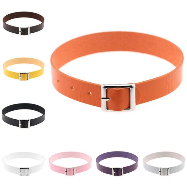 factory direct selling punk rock leather collar women's neck with clavicle necklace gswfn215 (with chain) mix order 20 pieces a lot, Golden;silver 
factory direct selling punk rock leather collar women's neck with clavicle necklace gswfn215 (with chain) mix order 20 pieces a lot, Golden;silver