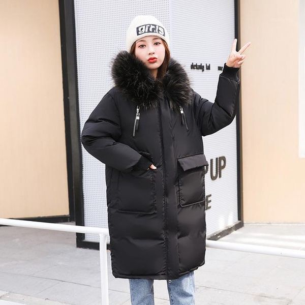 x-long hooded woman coat oversized thick women's winter down jackets solid loose with fur collar white duck down casual overcoat1, Black
x-long hooded woman coat oversized thick women's winter down jackets solid loose with fur collar white duck down casual overcoat1, Black