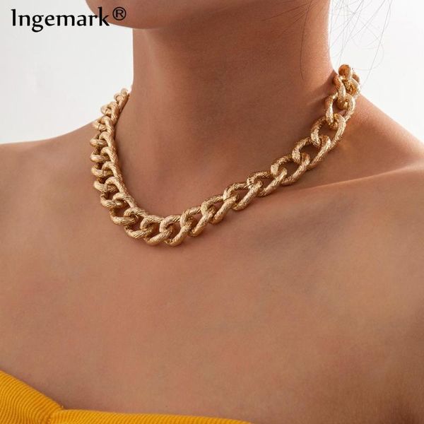 vintage big cuban chunky thick chain necklace women men bamboo twisted aluminum choker necklace punk jewelry gifts1, Silver
vintage big cuban chunky thick chain necklace women men bamboo twisted aluminum choker necklace punk jewelry gifts1, Silver