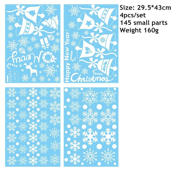 4pcs set merry christmas snowflake decorations for home santa claus deer wall window stickers gift navidad xmas 2020 ornaments wmtich
4pcs set merry christmas snowflake decorations for home santa claus deer wall window stickers gift navidad xmas 2020 ornaments wmtich