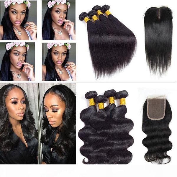 9a virgin brazilian hair body wave straight with closure indian peruvian straight body wave human hair bundles with lace weaves closure, Black;brown
9a virgin brazilian hair body wave straight with closure indian peruvian straight body wave human hair bundles with lace weaves closure, Black;brown