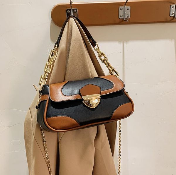 wholesale women handbag elegant atmosphere contrast leather shoulder bag street trend stitching leather chain bag joker leather fashion bag, Black;red
wholesale women handbag elegant atmosphere contrast leather shoulder bag street trend stitching leather chain bag joker leather fashion bag, Black;red