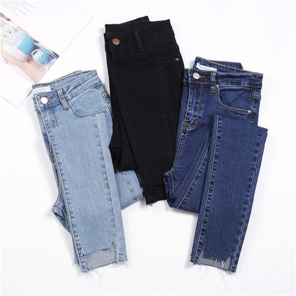 black color womens jeans donna stretch bottoms skinny pants for women casual trousers streetwear tassel jeans female denim pants 201223, Blue
black color womens jeans donna stretch bottoms skinny pants for women casual trousers streetwear tassel jeans female denim pants 201223, Blue