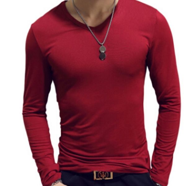 man's v-neck cotton pure color long sleeves tshirt spring autumn slim t-shirt 14 colors size m-2xl, White;black
man's v-neck cotton pure color long sleeves tshirt spring autumn slim t-shirt 14 colors size m-2xl, White;black