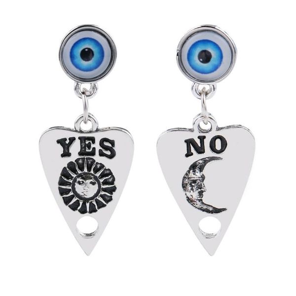 dangle & chandelier gothic god of eyes ouijas planchette drop earrings witchcraft board sun moon yes no heart fashion jewelry, Silver
dangle & chandelier gothic god of eyes ouijas planchette drop earrings witchcraft board sun moon yes no heart fashion jewelry, Silver
