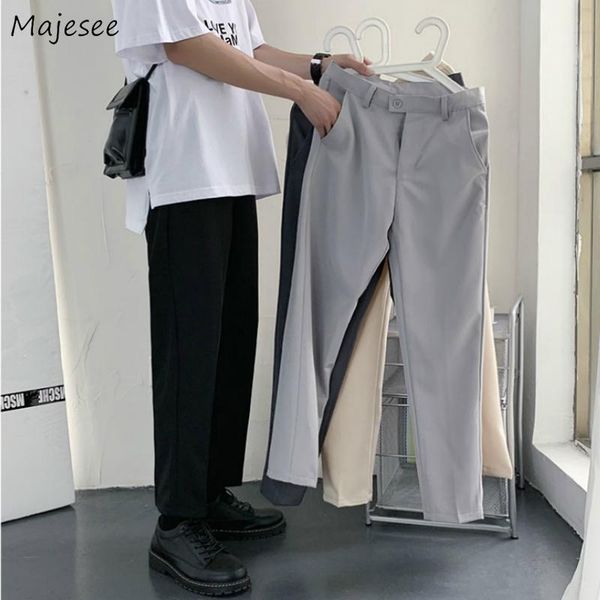 men's pants casual men ankle-length pant button chic all-match korean style harajuku solid ulzzang loose fashion male simple, Black
men's pants casual men ankle-length pant button chic all-match korean style harajuku solid ulzzang loose fashion male simple, Black