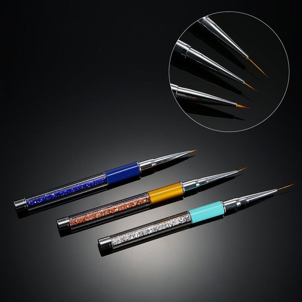 3pcs nail art painting brush 7/9/11mm crystal acrylic nail art liner pen uv gel painting line brush nylon pen manicure nail liner tool
3pcs nail art painting brush 7/9/11mm crystal acrylic nail art liner pen uv gel painting line brush nylon pen manicure nail liner tool