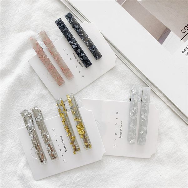 1pair/2pcs chic korea style geometric acrylic hair clips shiny tin foil sequins hairpins women girls barrettes hair accessories
1pair/2pcs chic korea style geometric acrylic hair clips shiny tin foil sequins hairpins women girls barrettes hair accessories