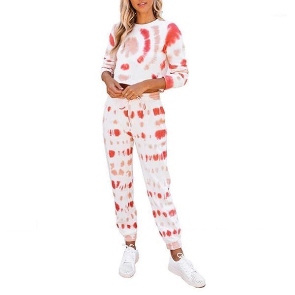 autumn winter women's tie dye suit crew neck navel long sleeve printed blouse and lace up elastic waist pants 2020 new1, Gray
autumn winter women's tie dye suit crew neck navel long sleeve printed blouse and lace up elastic waist pants 2020 new1, Gray