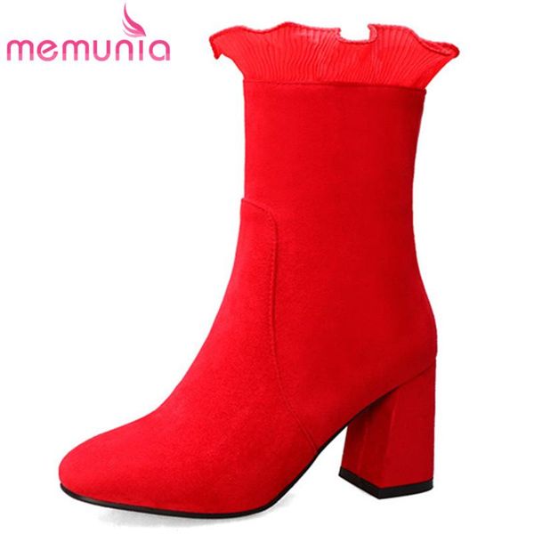 boots memunia 2021 arrival high heels party wedding shoes women ankle zip ruffles sweet autumn winter female red, Black
boots memunia 2021 arrival high heels party wedding shoes women ankle zip ruffles sweet autumn winter female red, Black