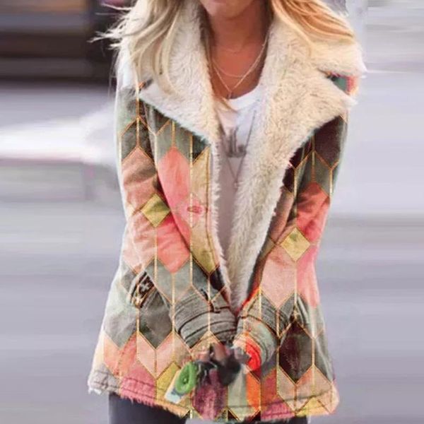 women's jackets women turn-down neck breasted coat 2021 autumn winter warm jacket ladies casual long sleeve fashion printed outerwear, Black;brown
women's jackets women turn-down neck breasted coat 2021 autumn winter warm jacket ladies casual long sleeve fashion printed outerwear, Black;brown