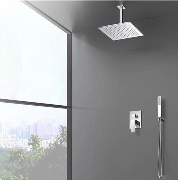 

becola wall chrome shower set. concealed shower faucets. 10 inch rainfall square shower headbath tap mixer bbygft