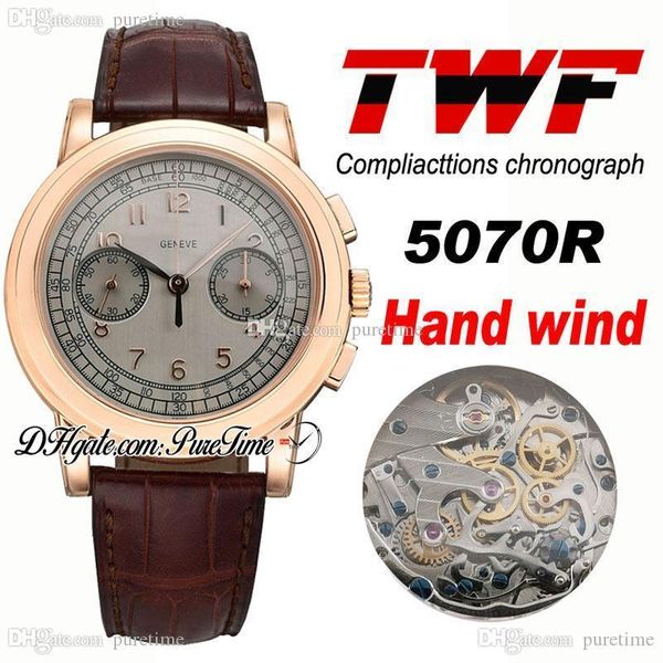 twf platinum compliacttions chronograph 5070r hand winding automatic mens watch 18k rose gold gray dial brown leather ptpp puretime p5i9, Slivery;brown
twf platinum compliacttions chronograph 5070r hand winding automatic mens watch 18k rose gold gray dial brown leather ptpp puretime p5i9, Slivery;brown