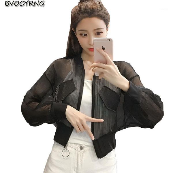 2020 short spring and autumn coat female slim long-sleeved bottoming women's summer sunscreen shirt thin fashion casual jacket1, Black;brown
2020 short spring and autumn coat female slim long-sleeved bottoming women's summer sunscreen shirt thin fashion casual jacket1, Black;brown