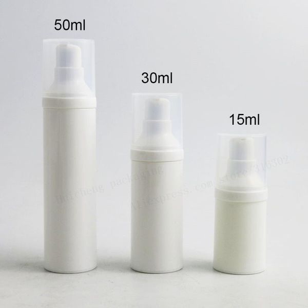 30 x travel refillalbe 15ml 30ml 50ml ivory pp airless lotion pump bottle with plastic pump white cap cosmetic containers
30 x travel refillalbe 15ml 30ml 50ml ivory pp airless lotion pump bottle with plastic pump white cap cosmetic containers