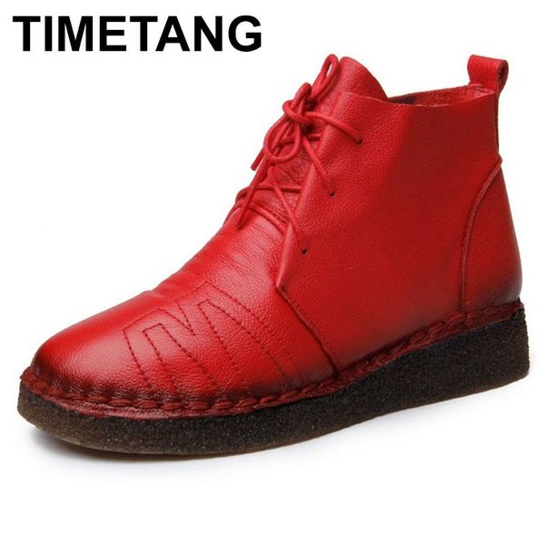 boots timetang vintage women soft bottom cow leather mar winter warm flat ankle autumn cowhide casual shoe, Black
boots timetang vintage women soft bottom cow leather mar winter warm flat ankle autumn cowhide casual shoe, Black