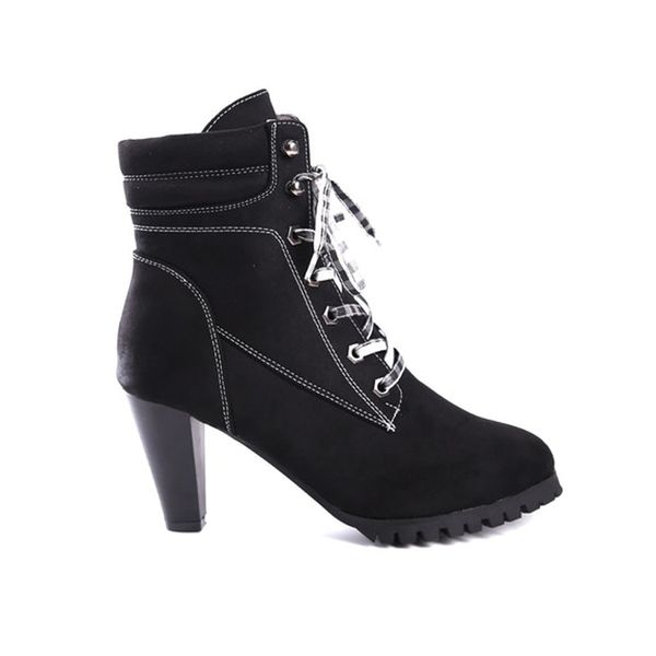 new women's for autumn winter, european and american fashion thick lace high-heeled boots, Black
new women's for autumn winter, european and american fashion thick lace high-heeled boots, Black