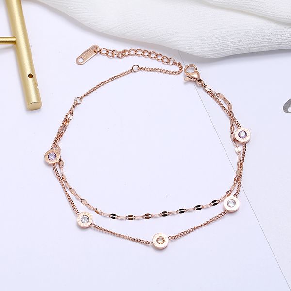 titanium steel double-layer anklet does not fade non-mainstream korean-style simple mori network red rose gold ankel chain womens fashi, Red;blue
titanium steel double-layer anklet does not fade non-mainstream korean-style simple mori network red rose gold ankel chain womens fashi, Red;blue