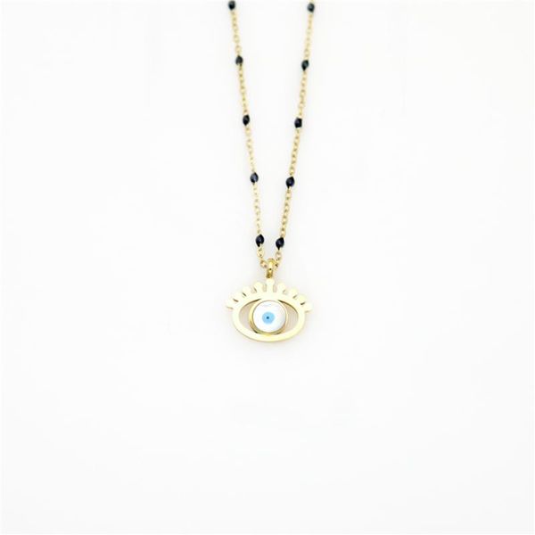 chokers titanium steel allergy-proof devil's eye necklace female collarbone chain pendant versatile accessories, Golden;silver
chokers titanium steel allergy-proof devil's eye necklace female collarbone chain pendant versatile accessories, Golden;silver