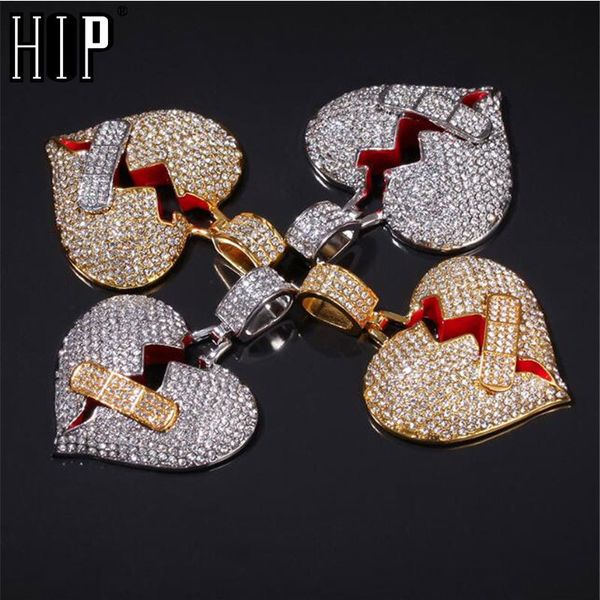 hip hop iced out full rhinestone wound heart breaking pendant & necklace for men women jewelry with twist chain dropshippingq0115, Black
hip hop iced out full rhinestone wound heart breaking pendant & necklace for men women jewelry with twist chain dropshippingq0115, Black