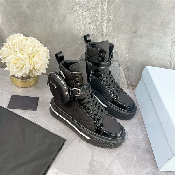 women fashion thick-soled triangular label platform shoes boots high casual shoes trend street soft and elastic board shoe, Black
women fashion thick-soled triangular label platform shoes boots high casual shoes trend street soft and elastic board shoe, Black