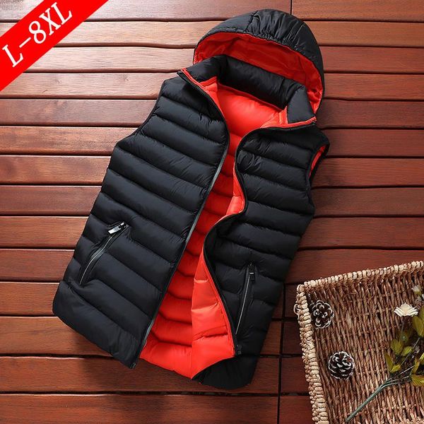 new casual down cotton vest plus size contrast stitching vest men's sleeveless down jacket korean trend jacket 8xl, Black;white
new casual down cotton vest plus size contrast stitching vest men's sleeveless down jacket korean trend jacket 8xl, Black;white