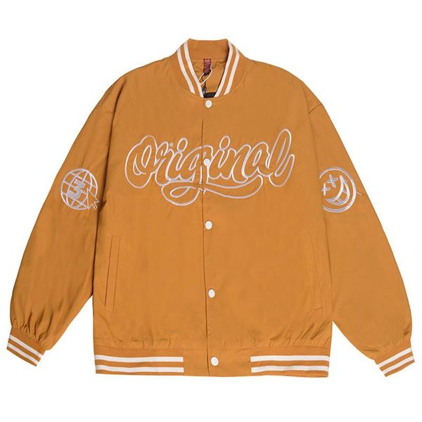 mens letter embroidery baseball jackets vintage harajuku bomber jacket 2020 autumn oversized v-neck coats streetwear, Black;brown
mens letter embroidery baseball jackets vintage harajuku bomber jacket 2020 autumn oversized v-neck coats streetwear, Black;brown