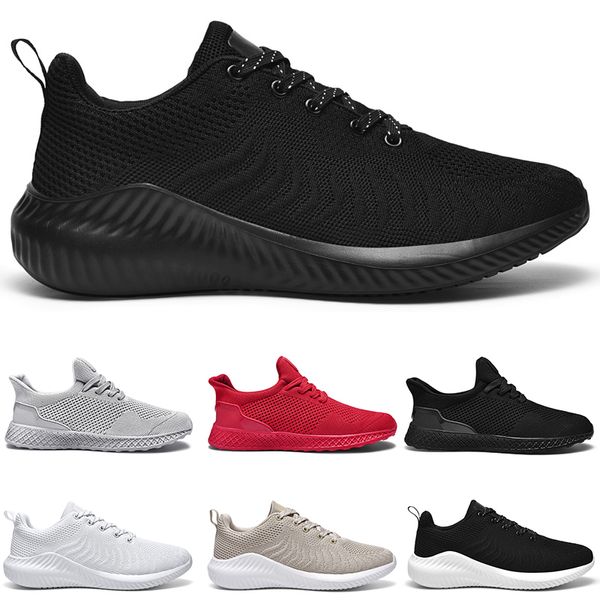 

2023 designer men running shoes mesh sneaker breathable outdoor bright black jogging walking tennis shoe calzado deportivo para hombre women trainers size 39-46, # 1