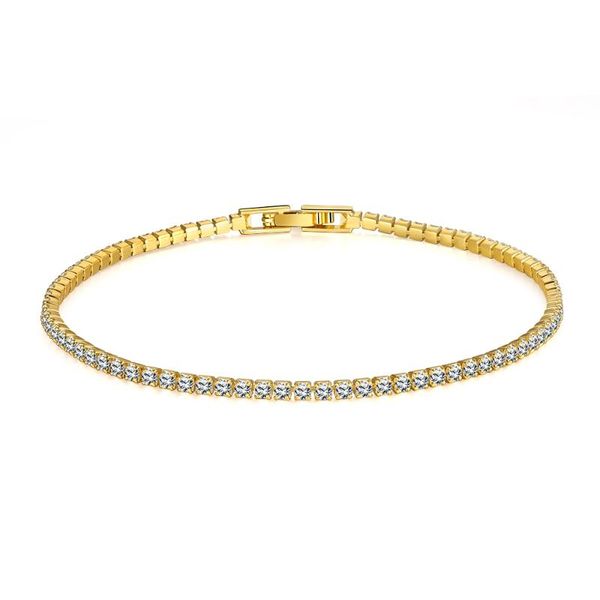 gold /rose gold color 2mm clear crystal charm bracelet 21cm women jewelry engagement gift for women new design quality, Black
gold /rose gold color 2mm clear crystal charm bracelet 21cm women jewelry engagement gift for women new design quality, Black