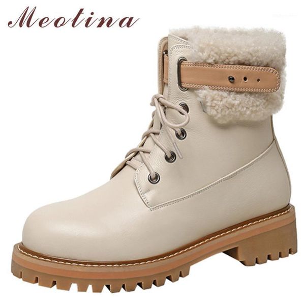 boots meotina platform med heel motorcycle woman genuine leather ankle thick shoes lace up short female winter1, Black
boots meotina platform med heel motorcycle woman genuine leather ankle thick shoes lace up short female winter1, Black