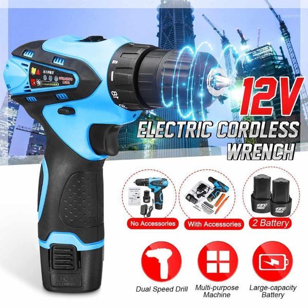 12v cordless power drill 2 speed electric screwdriver repair tools kit w/ 2 pcs li-ion battery1
12v cordless power drill 2 speed electric screwdriver repair tools kit w/ 2 pcs li-ion battery1