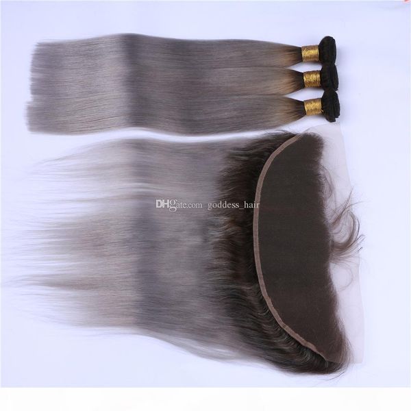 brazilian silky straight hair weaves with lace frontal ombre color #1b grey ear to ear full lace closure with hair bundles 4pcs lot, Black
brazilian silky straight hair weaves with lace frontal ombre color #1b grey ear to ear full lace closure with hair bundles 4pcs lot, Black