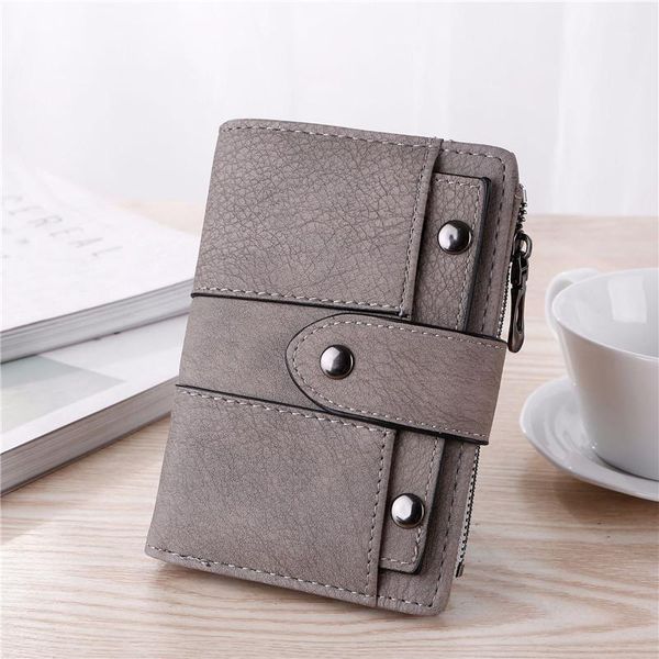 wallets retro rivets female purse short lady zipper clutch student wallet solid matte women xc101, Red;black
wallets retro rivets female purse short lady zipper clutch student wallet solid matte women xc101, Red;black